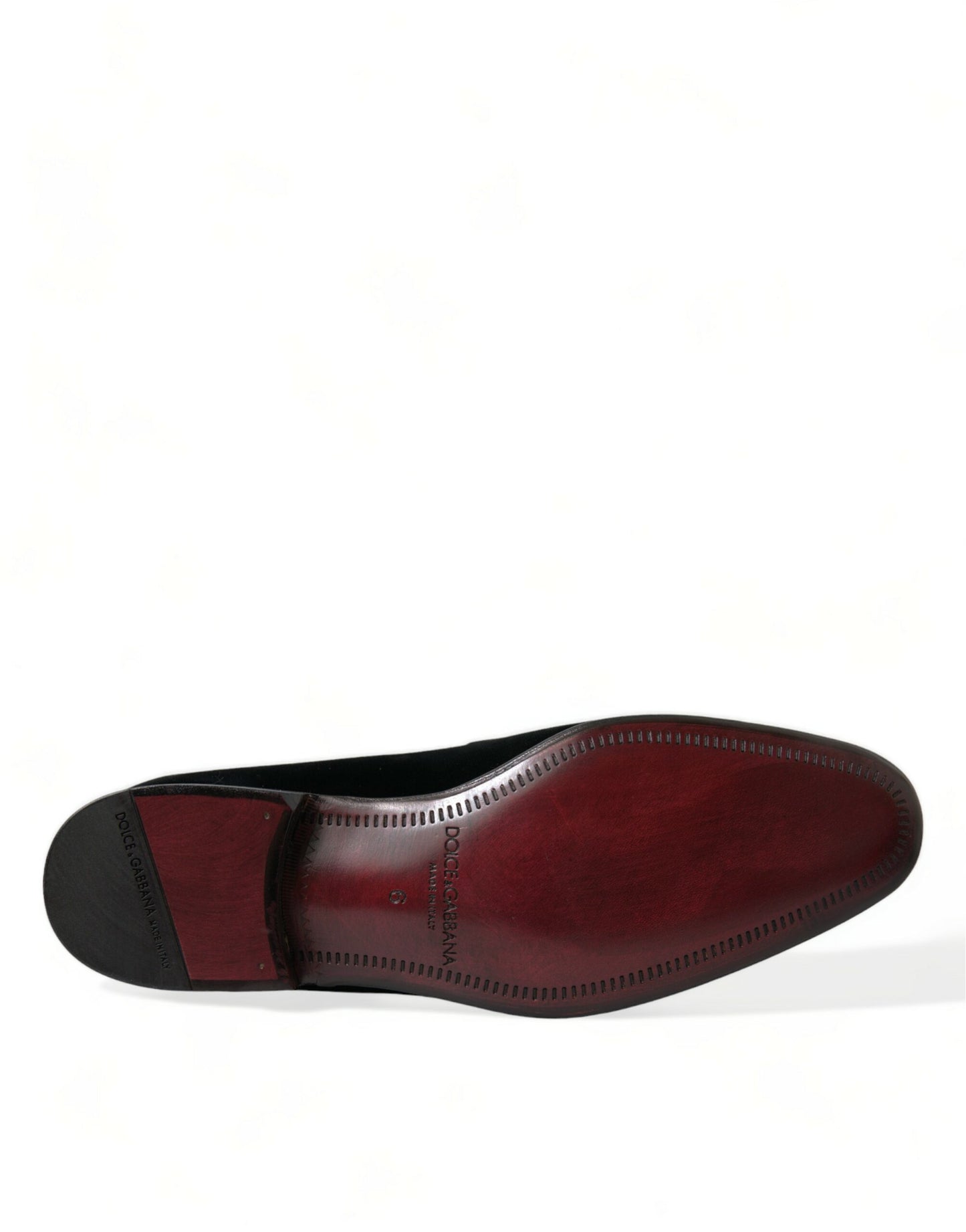 Dolce & Gabbana Black Velvet Loafers Formal Dress Shoes Dolce & Gabbana