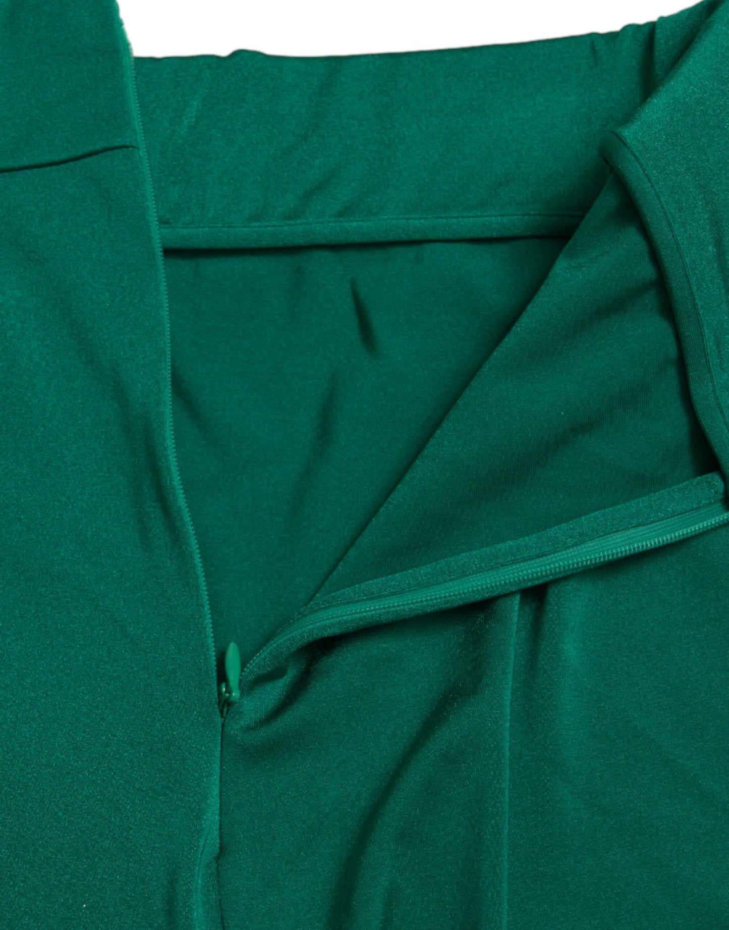 Dolce & Gabbana Green Nylon Stretch Slim Leggings Pants Dolce & Gabbana