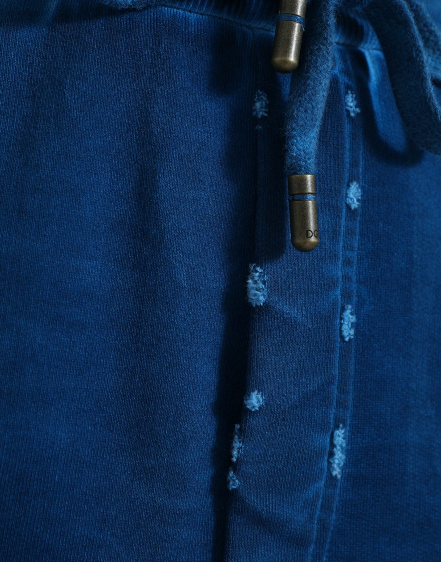 Dolce & Gabbana Blue Logo Cotton Jogger Sweatpants Pants Dolce & Gabbana