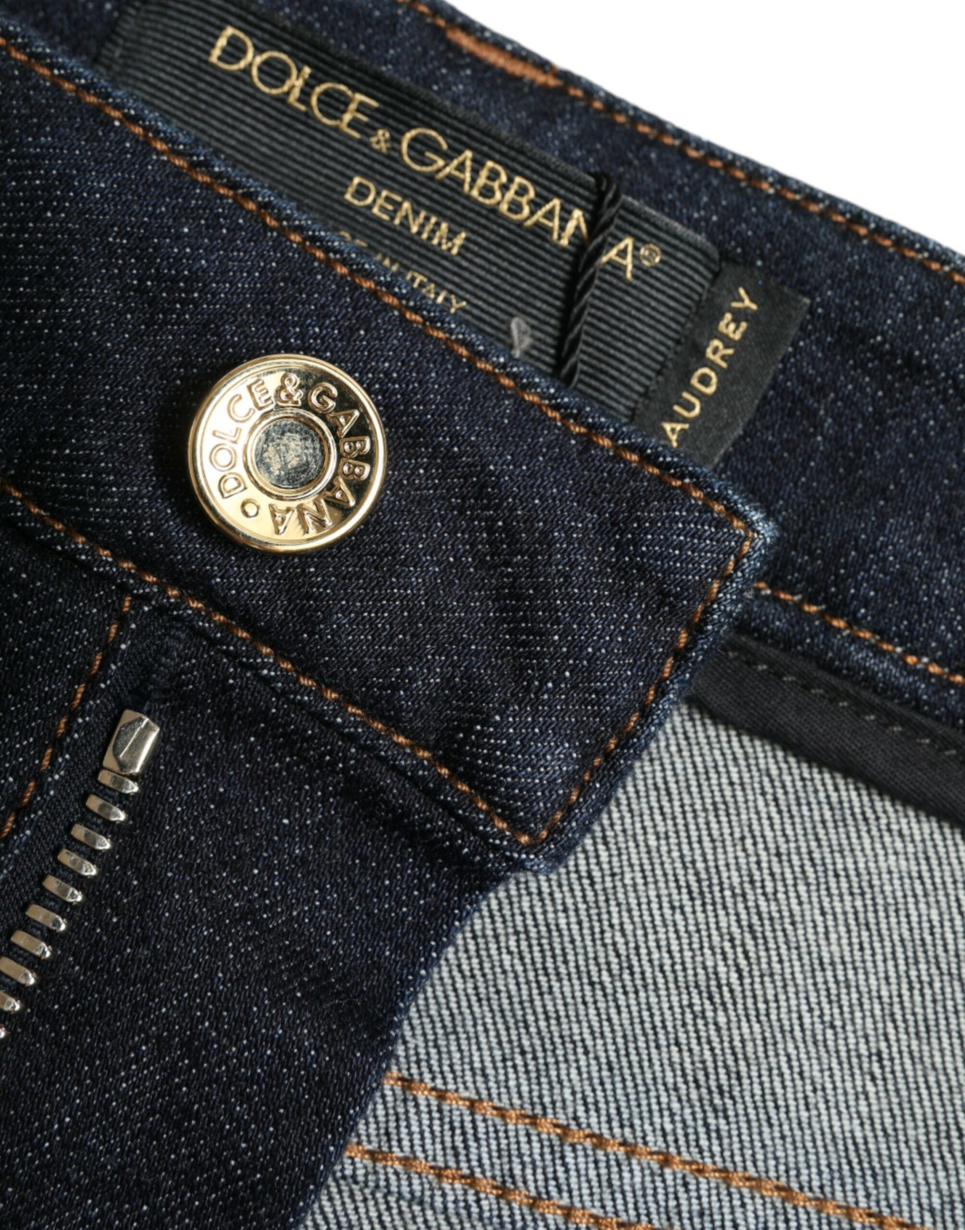 Dolce & Gabbana Blue Cotton Stretch Denim Skinny Jeans Dolce & Gabbana