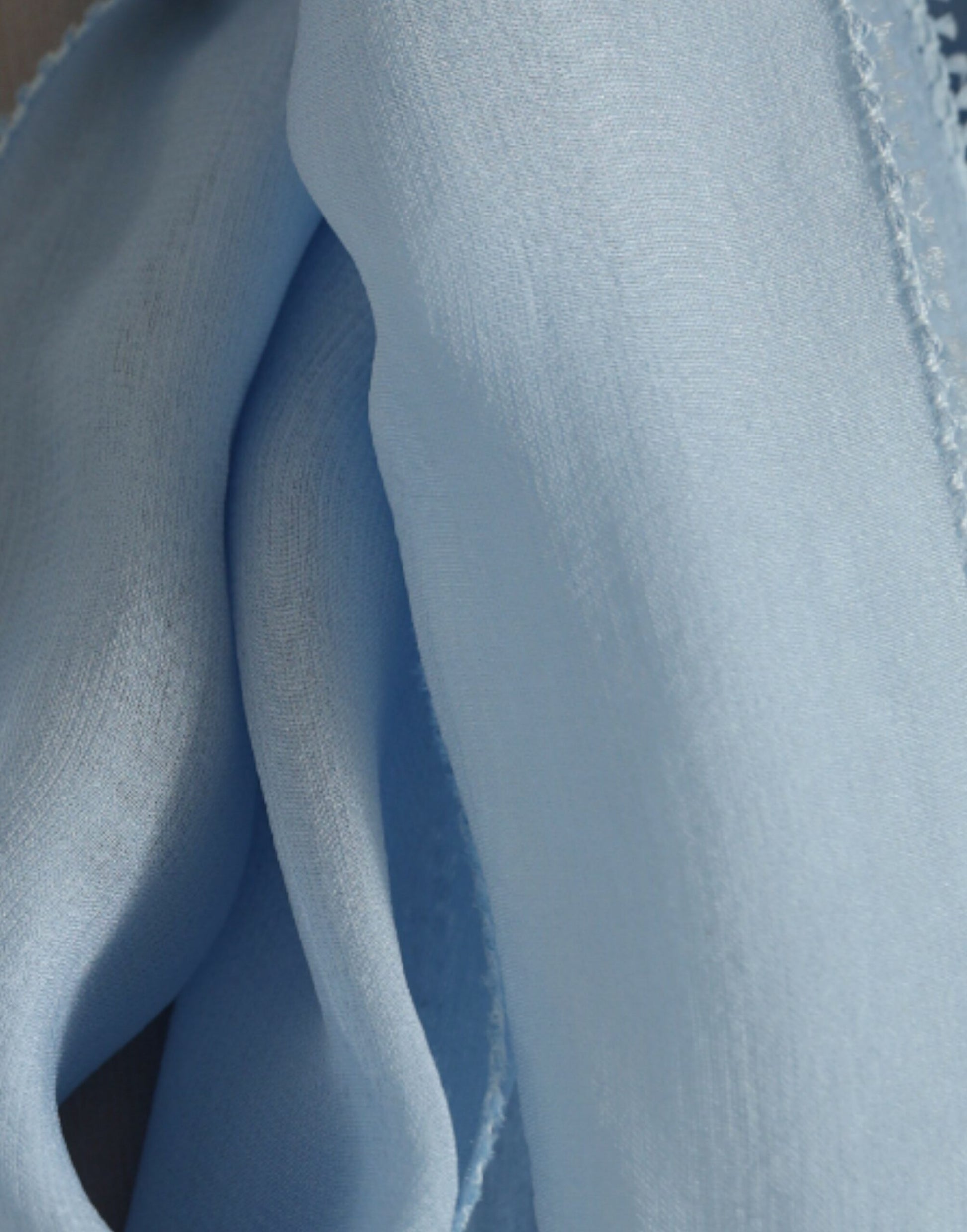 Dolce & Gabbana Blue Long Sleeves Ascot Collar Blouse Top Dolce & Gabbana