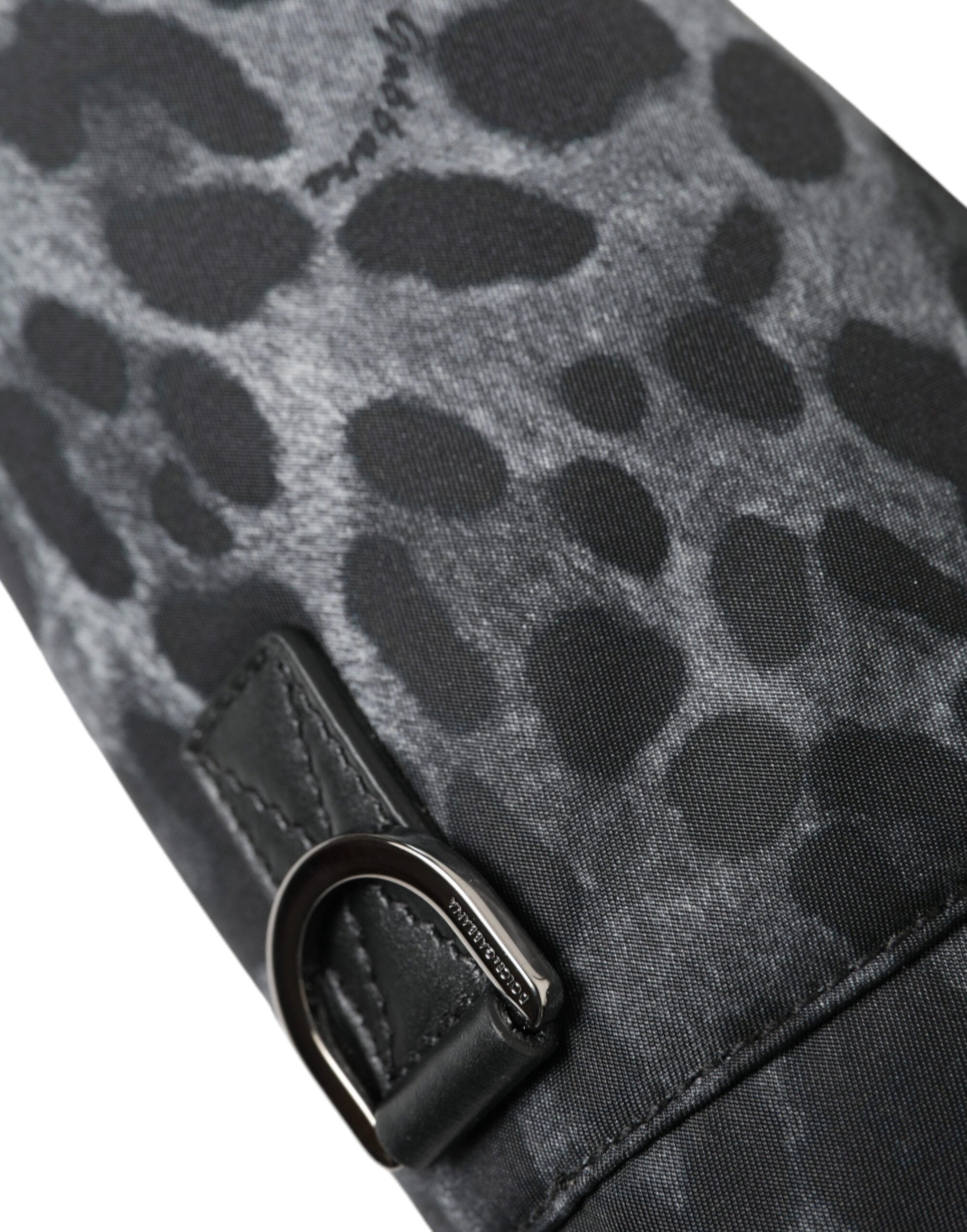 Dolce & Gabbana Black Leopard Round Slim Tote Bottle Cage Bag Dolce & Gabbana