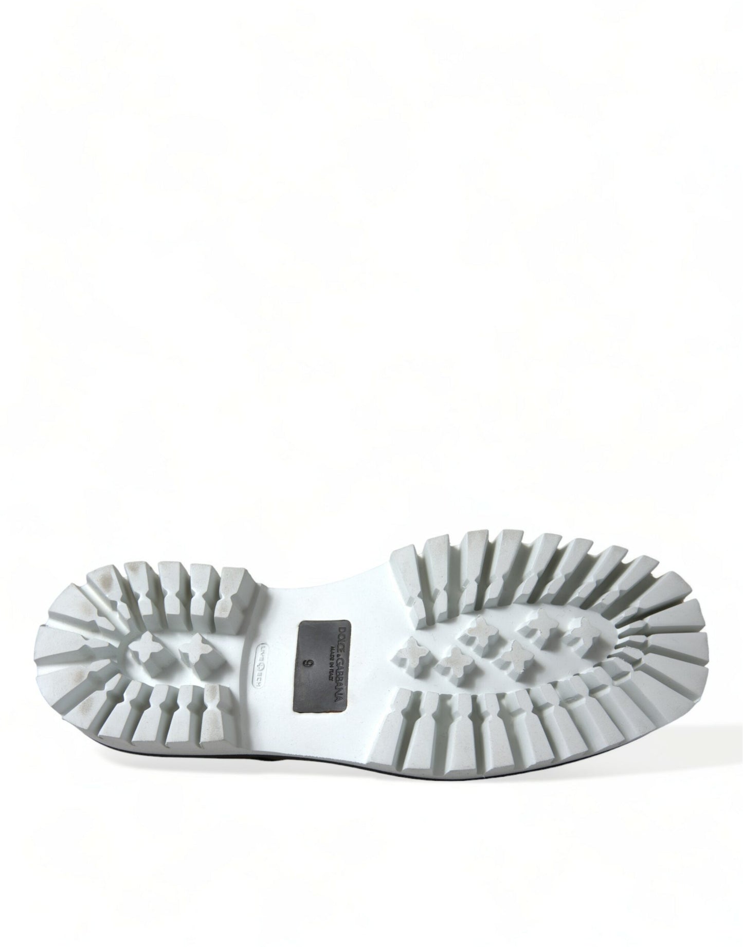 Dolce & Gabbana Black White Leather Lace Up Derby Dress Shoes Dolce & Gabbana