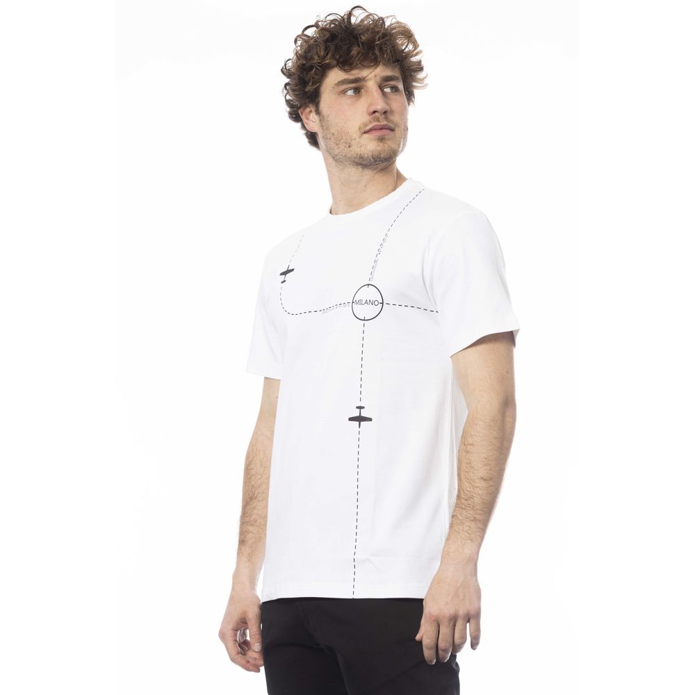 Trussardi White Cotton Men T-Shirt Trussardi