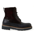 Dolce & Gabbana Black Leather Military Combat Boots Shoes