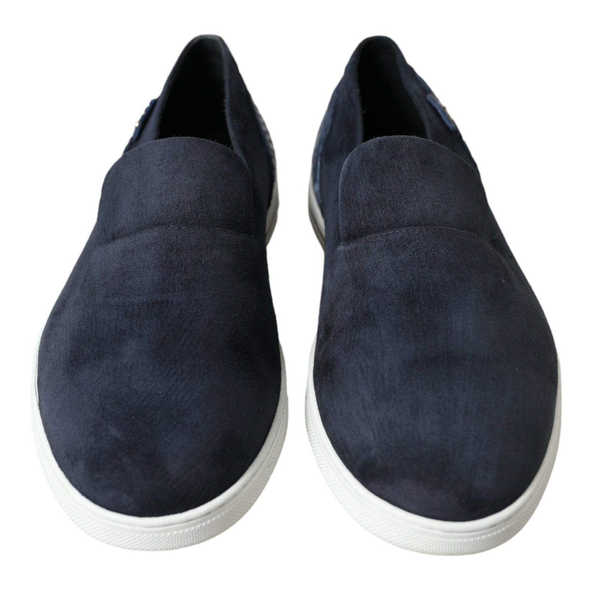 Dolce & Gabbana Blue Suede Caiman Loafers Saint Tropez Shoes