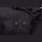 Dolce & Gabbana Blue Silk Goat Coat Blouson Winter Jacket