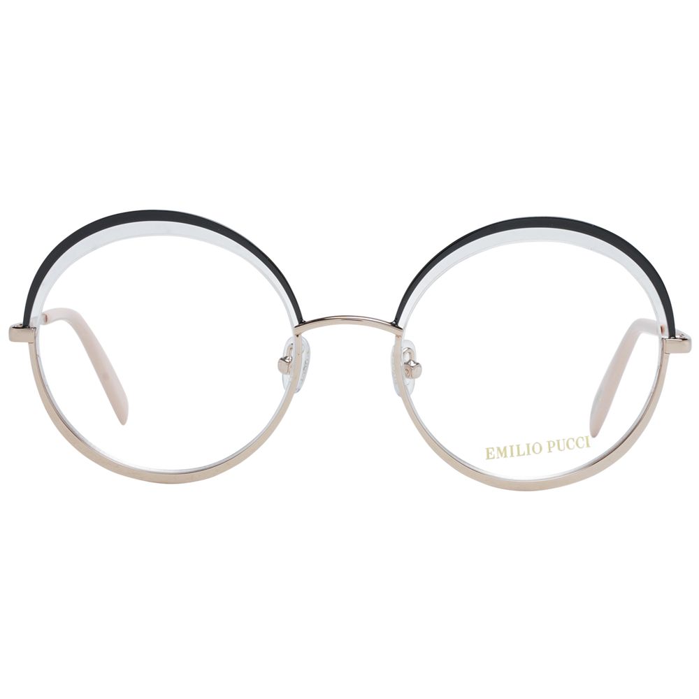 Emilio Pucci Black Metal Glasses Frames