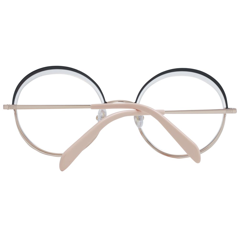 Emilio Pucci Black Metal Glasses Frames