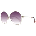 Max Mara gold metal sunglasses with sleek frame and tinted lenses, stylish eyewear for modern fashion.