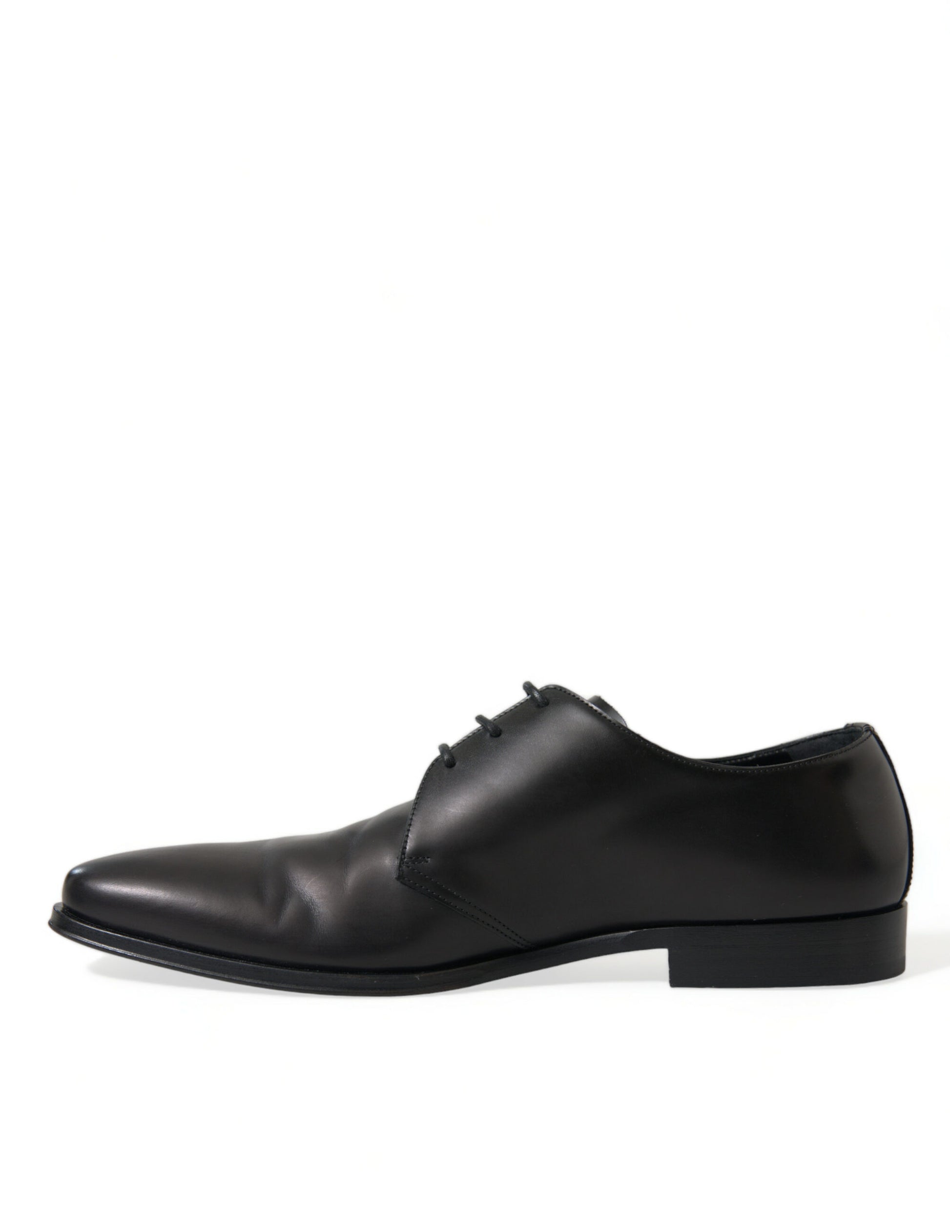 Dolce & Gabbana Black Leather Lace Up Formal Derby Dress Shoes Dolce & Gabbana