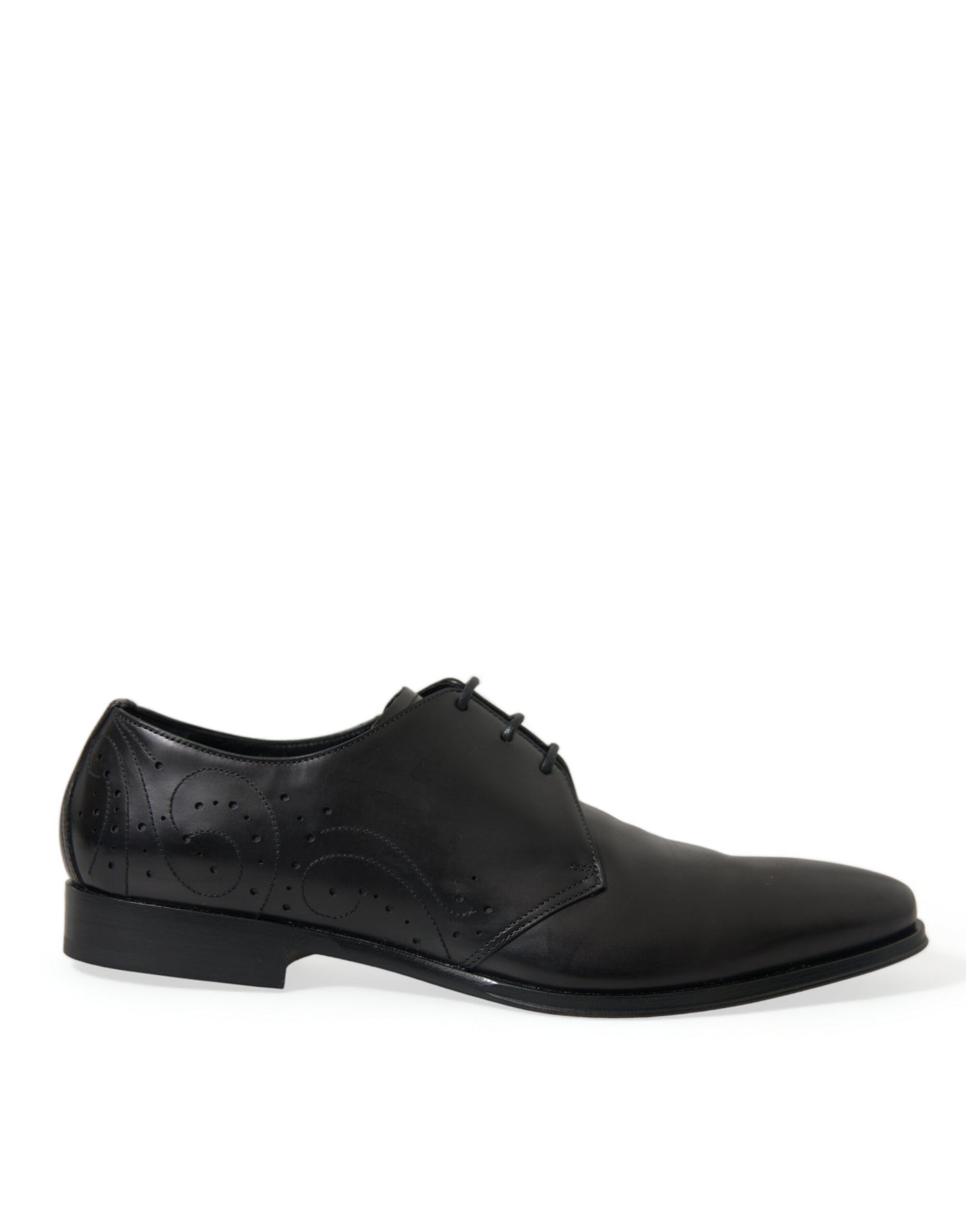 Dolce & Gabbana Black Leather Lace Up Formal Derby Dress Shoes Dolce & Gabbana