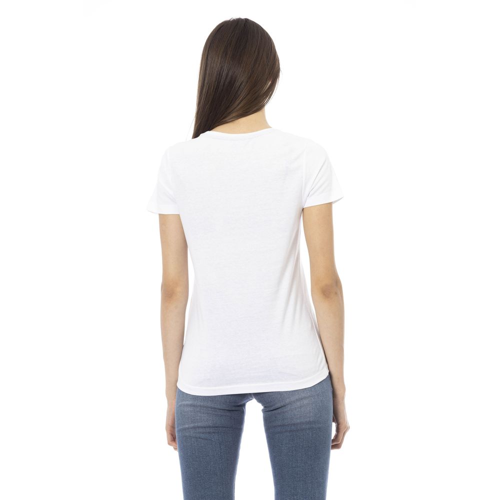 Trussardi Action White Cotton Women T-Shirt Trussardi Action
