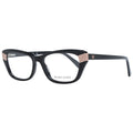 Black plastic Marciano by Guess glasses frames with rounded design, stylish eyewear for a modern look.