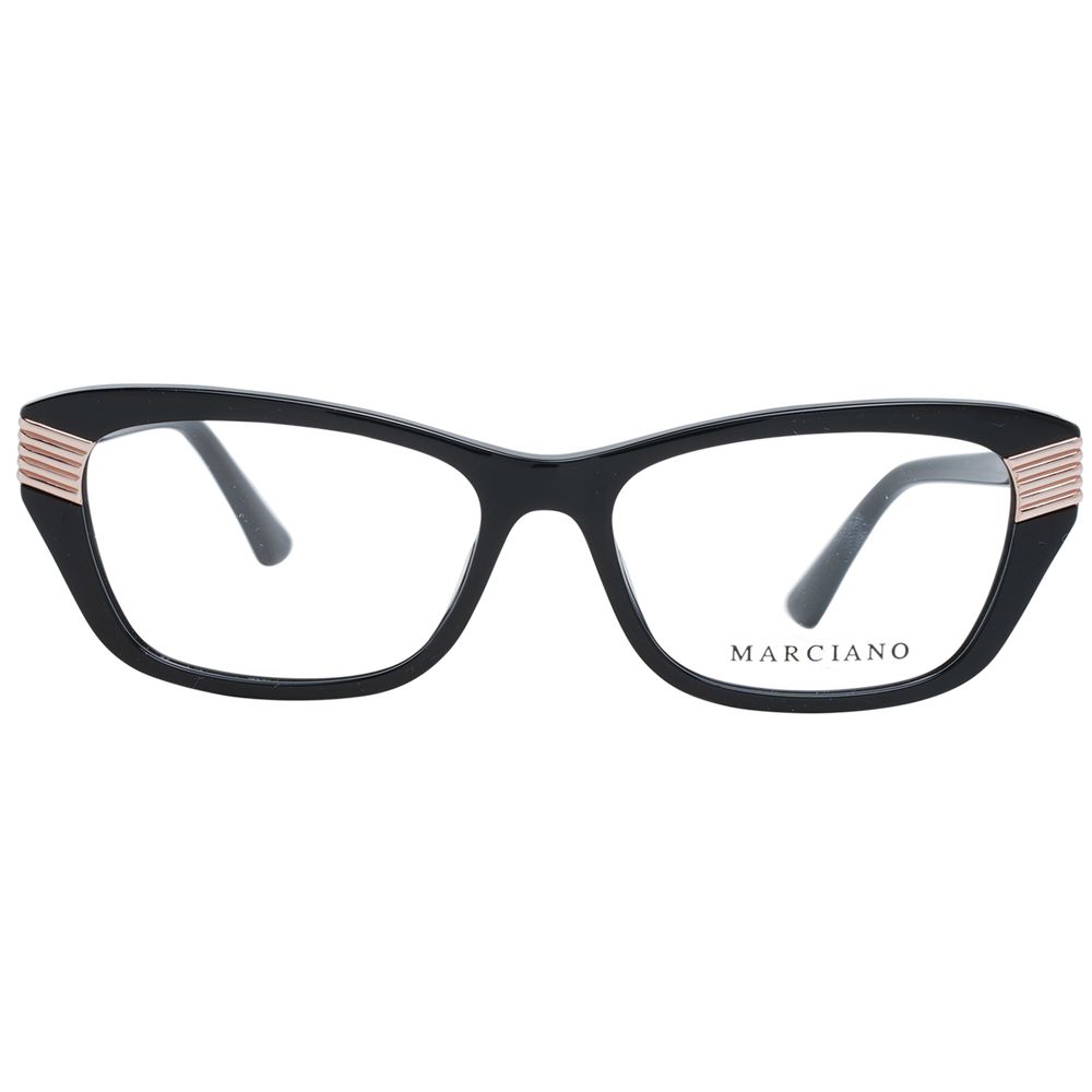 Marciano by Guess black plastic glasses frames, stylish and modern eyewear with a sleek design for everyday wear.