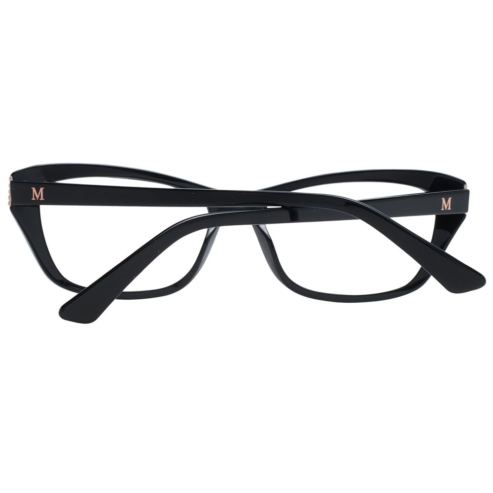 Marciano by Guess black plastic glasses frames with a sleek, modern design, suitable for stylish eyewear.