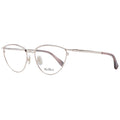 Max Mara rose gold metal glasses frames with clear lenses, stylish and lightweight for everyday wear.