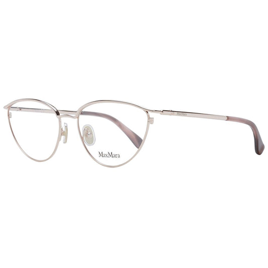 Max Mara Rose Gold Metal Glasses Frames