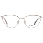Max Mara rose gold metal glasses frames with clear lenses, stylish and lightweight for everyday wear.