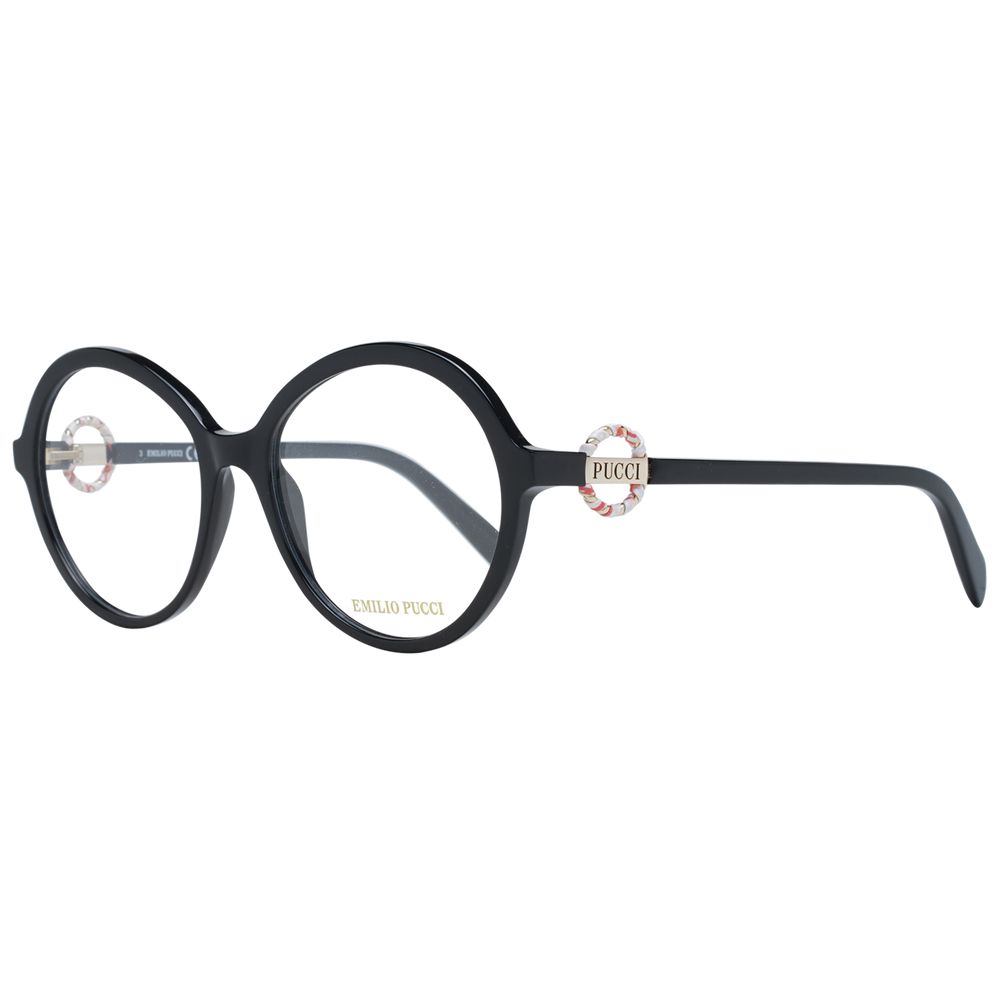 Emilio Pucci Black Plastic Glasses Frames