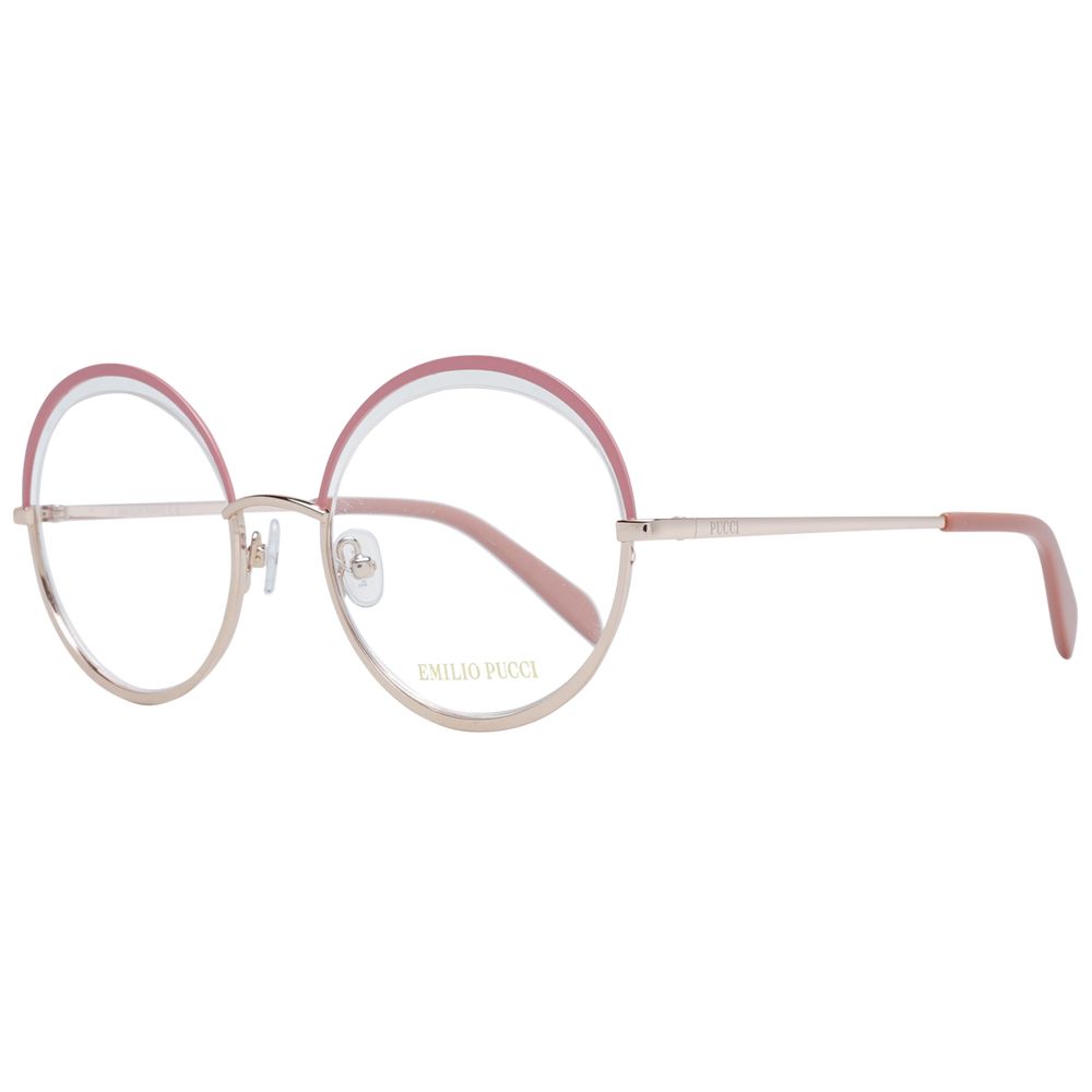 Emilio Pucci Pink Metal Glasses Frames