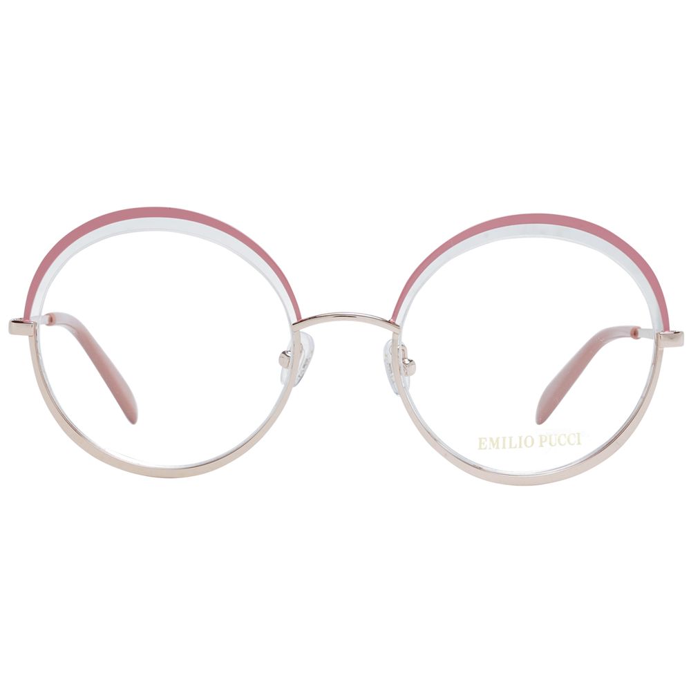 Emilio Pucci Pink Metal Glasses Frames