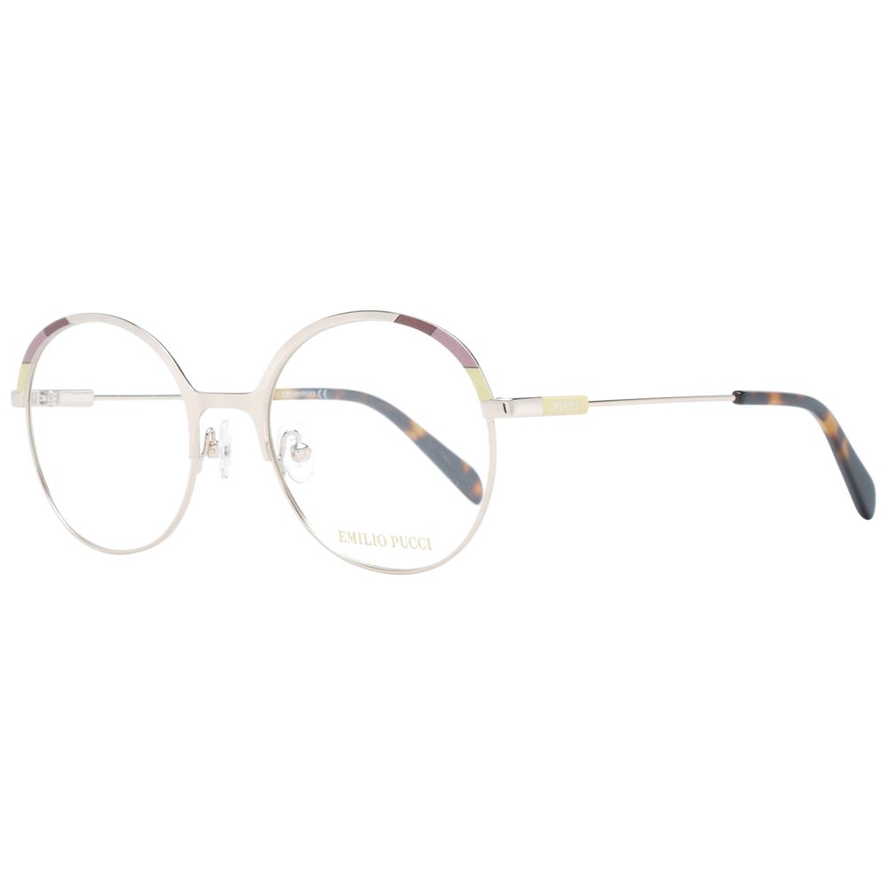 Emilio Pucci Gold Metal Glasses Frames