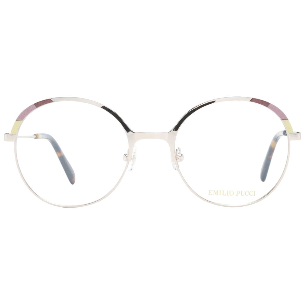 Emilio Pucci Gold Women Glasses Frame