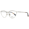 Max Mara gold metal glasses frames with clear lenses, stylish and lightweight design for everyday wear.