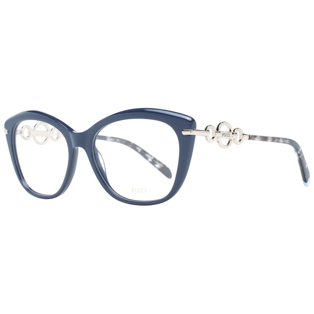 Emilio Pucci Blue Plastic Glasses Frames
