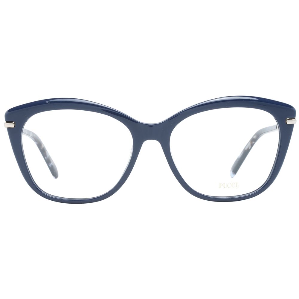 Emilio Pucci Blue Plastic Glasses Frames