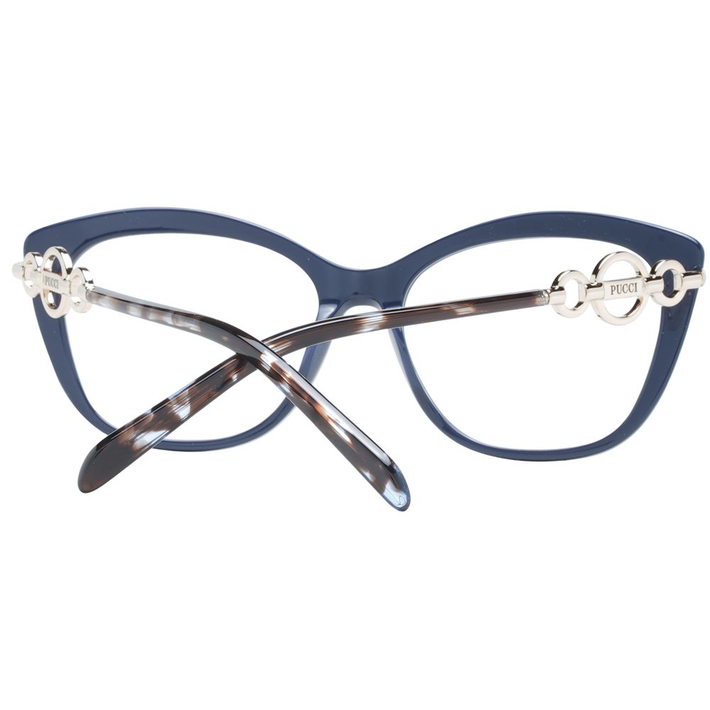 Emilio Pucci Blue Plastic Glasses Frames