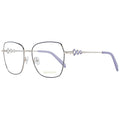 Emilio Pucci blue metal glasses frames with sleek design and clear lenses, stylish and lightweight eyewear accessory.