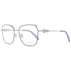 Emilio Pucci blue metal glasses frames with sleek design and clear lenses, stylish and lightweight eyewear accessory.