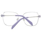 Emilio Pucci blue metal glasses frames with sleek design and clear lenses, stylish eyewear for a modern look.