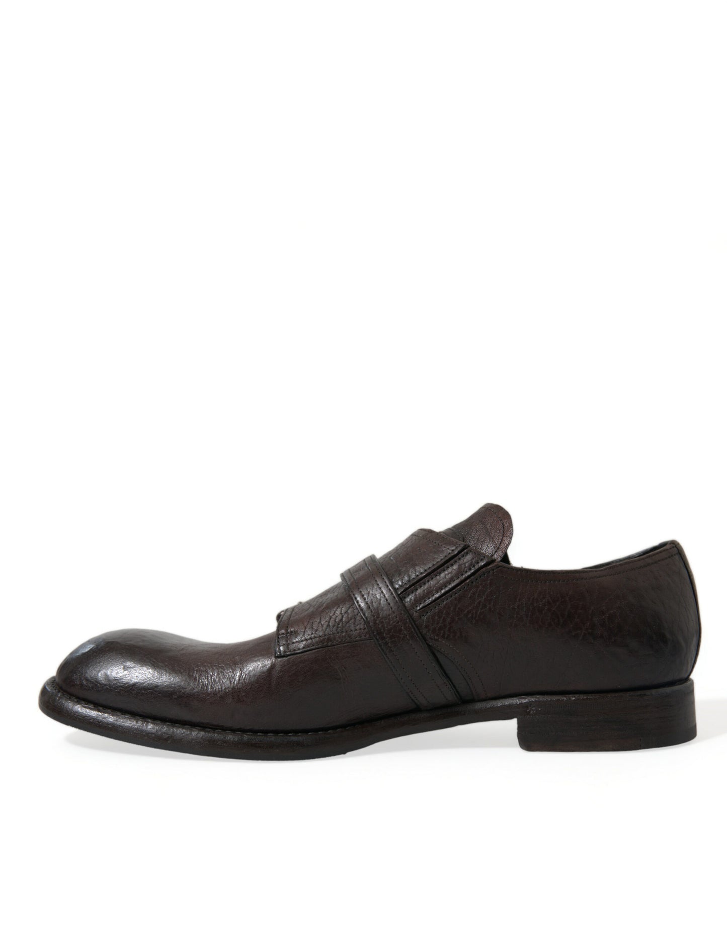 Dolce & Gabbana Brown Leather Strap Formal Dress Shoes Dolce & Gabbana