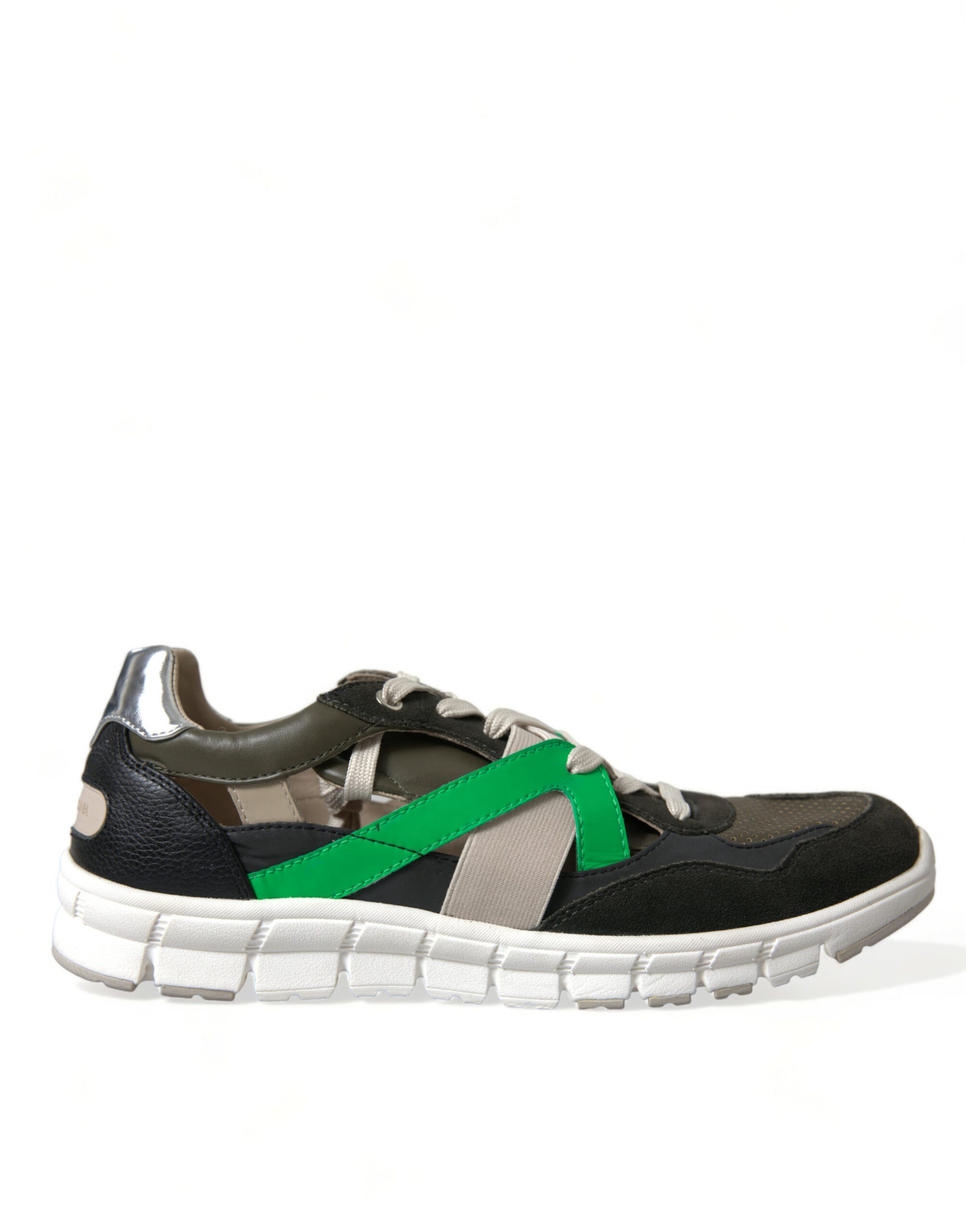 Dolce & Gabbana Multicolor Leather Suede Low Top Sneakers Shoes Dolce & Gabbana