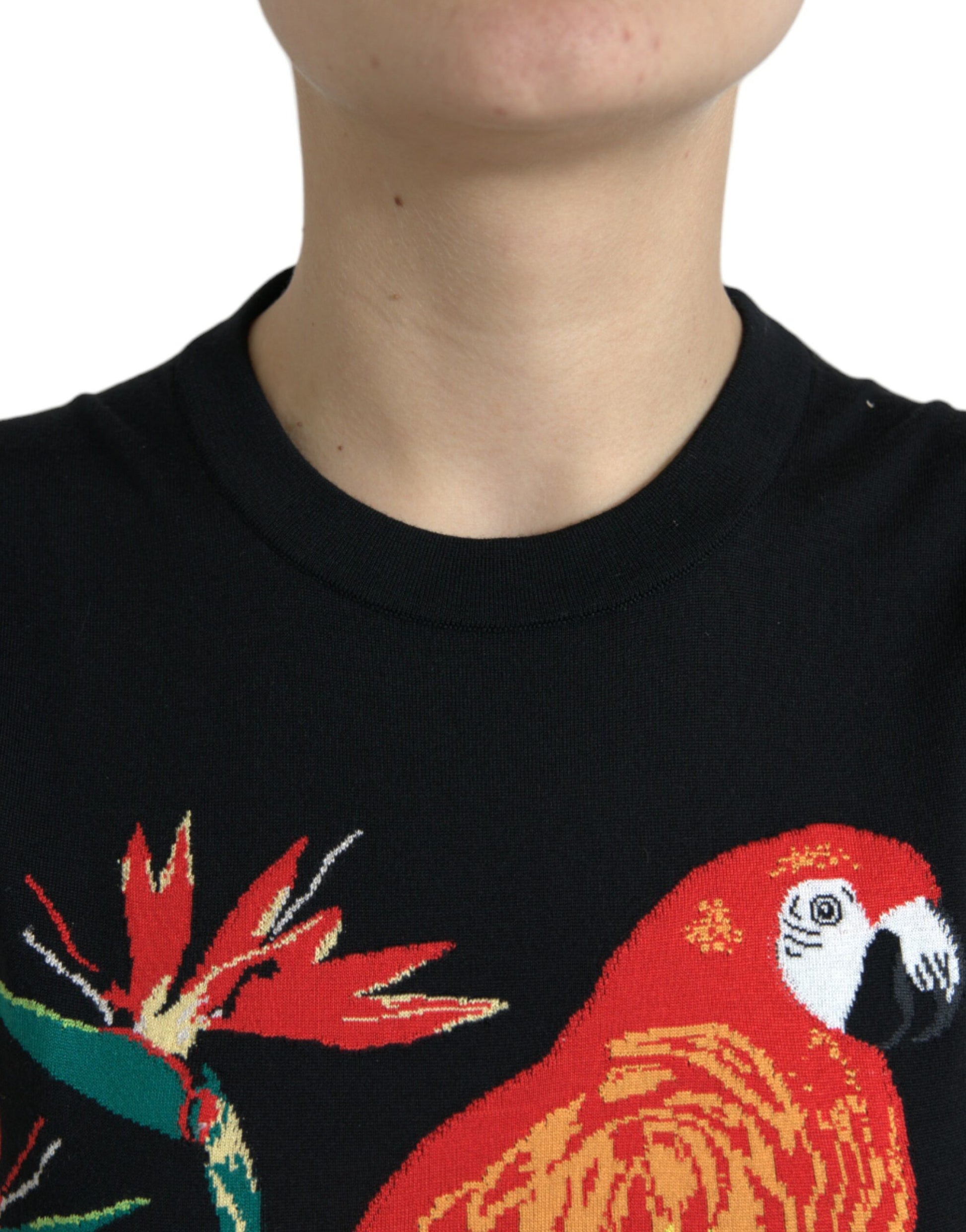 Dolce & Gabbana Black Jungle Crew Neck Sleeveless Tank Top Dolce & Gabbana