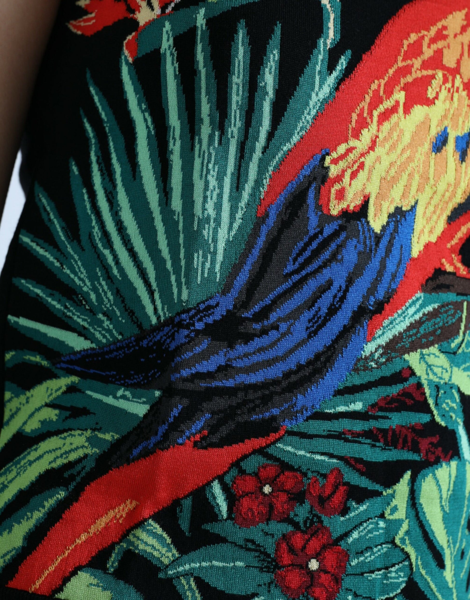 Dolce & Gabbana Black Jungle Crew Neck Sleeveless Tank Top Dolce & Gabbana