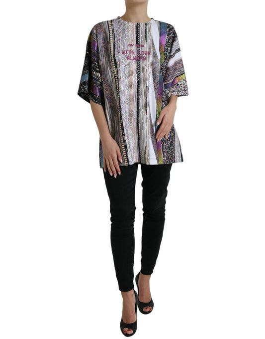 Dolce & Gabbana Multicolor With Love Always Print T-shirt Dolce & Gabbana