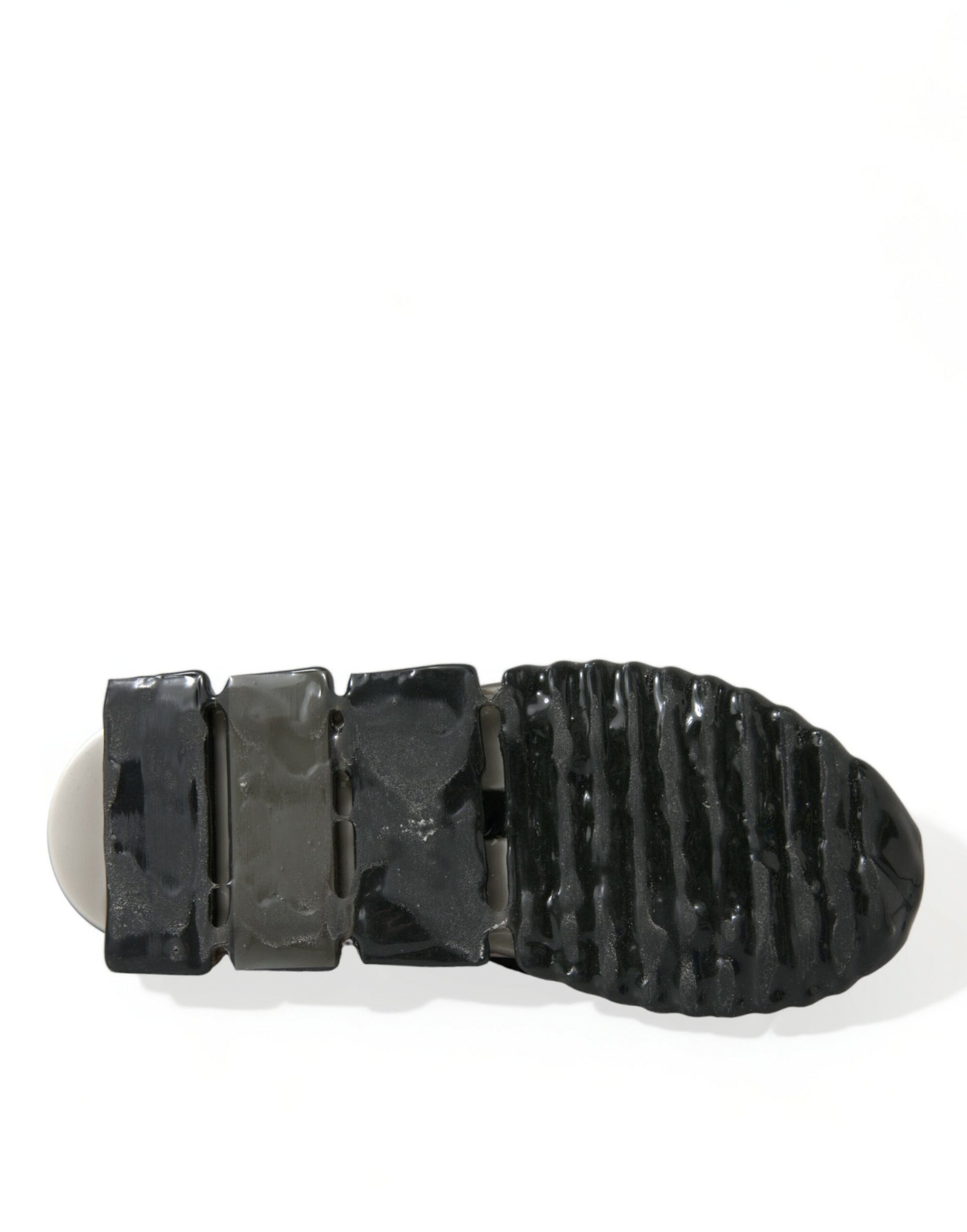 Dolce & Gabbana Black White Slip On Sneakers Sorrento Shoes Dolce & Gabbana