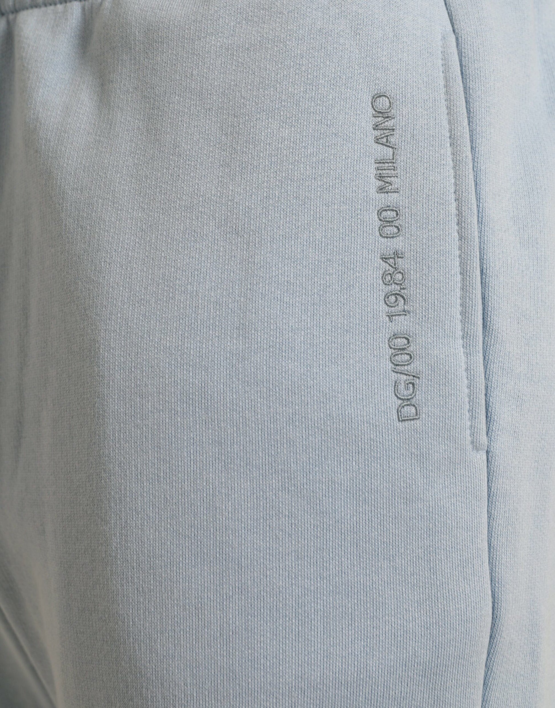 Dolce & Gabbana Light Blue Cotton Sweatpants Men Jogger Pants Dolce & Gabbana