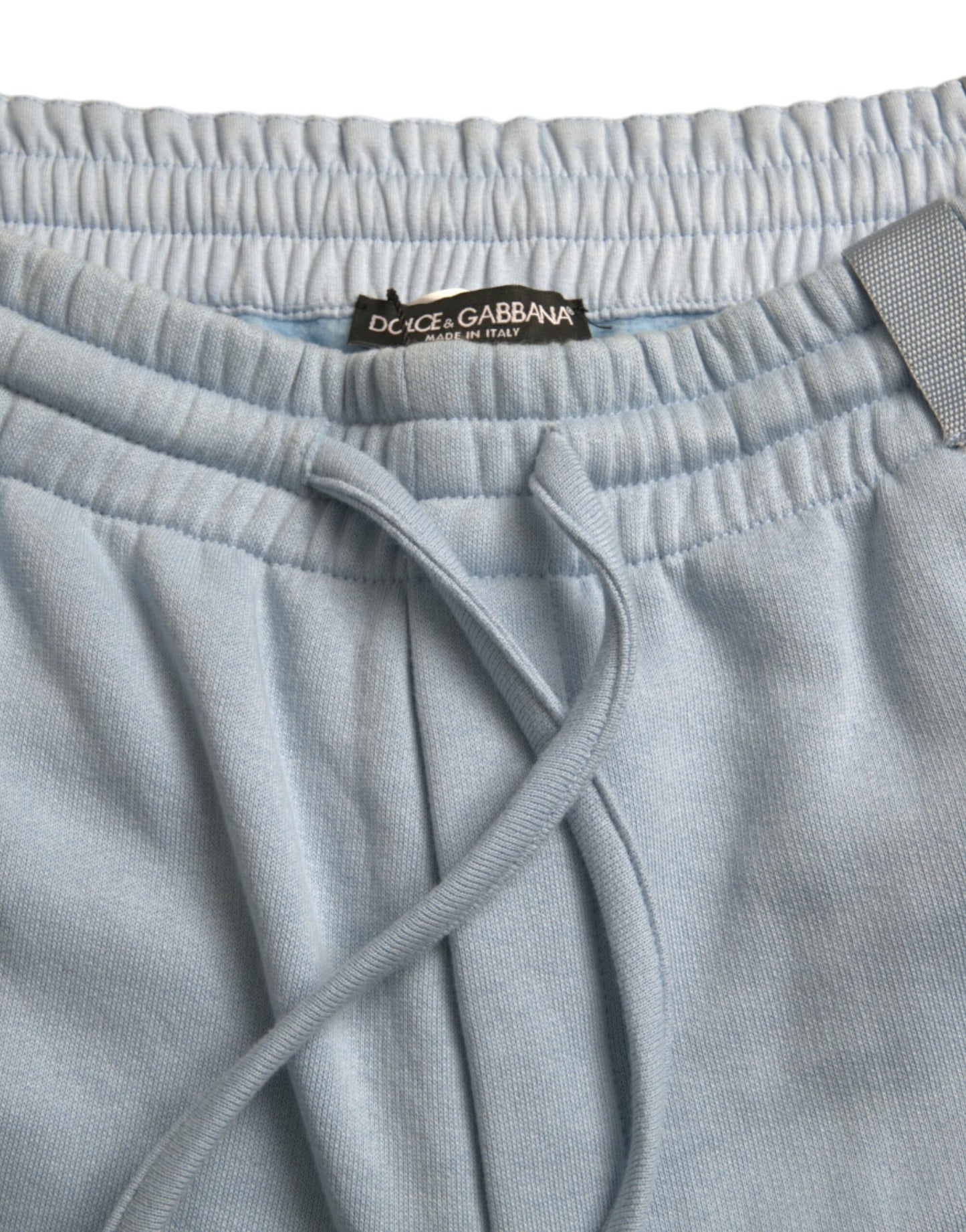 Dolce & Gabbana Light Blue Cotton Sweatpants Men Jogger Pants Dolce & Gabbana