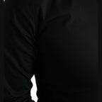 Dolce & Gabbana Black Cotton Stretch Slim Formal Dress Shirt