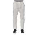 Trussardi Jeans White Cotton Men's Jeans