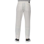 Trussardi Jeans White Cotton Men's Jeans
