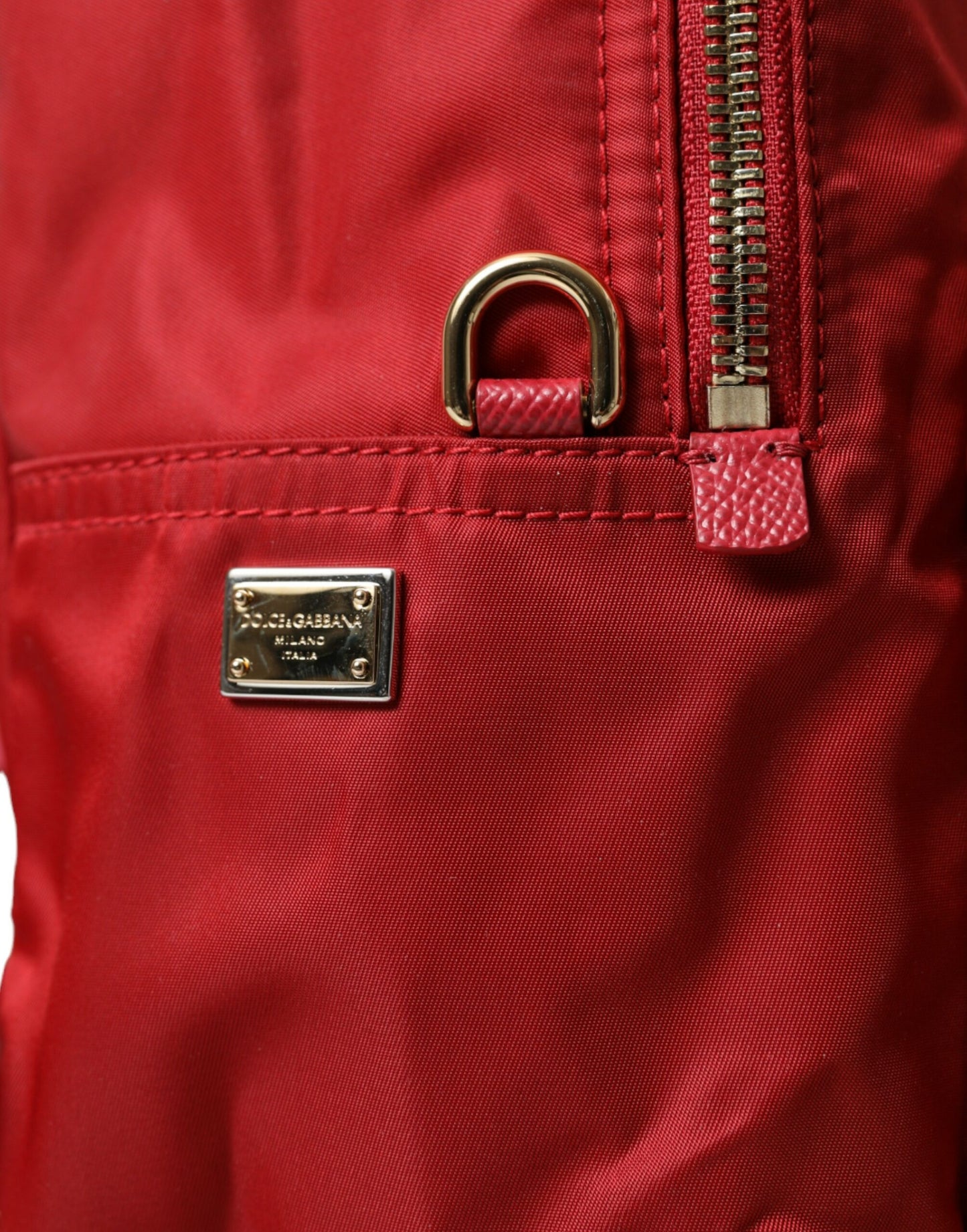 Dolce & Gabbana Red #DGFAMILY Embellished Backpack VULCANO Bag Dolce & Gabbana