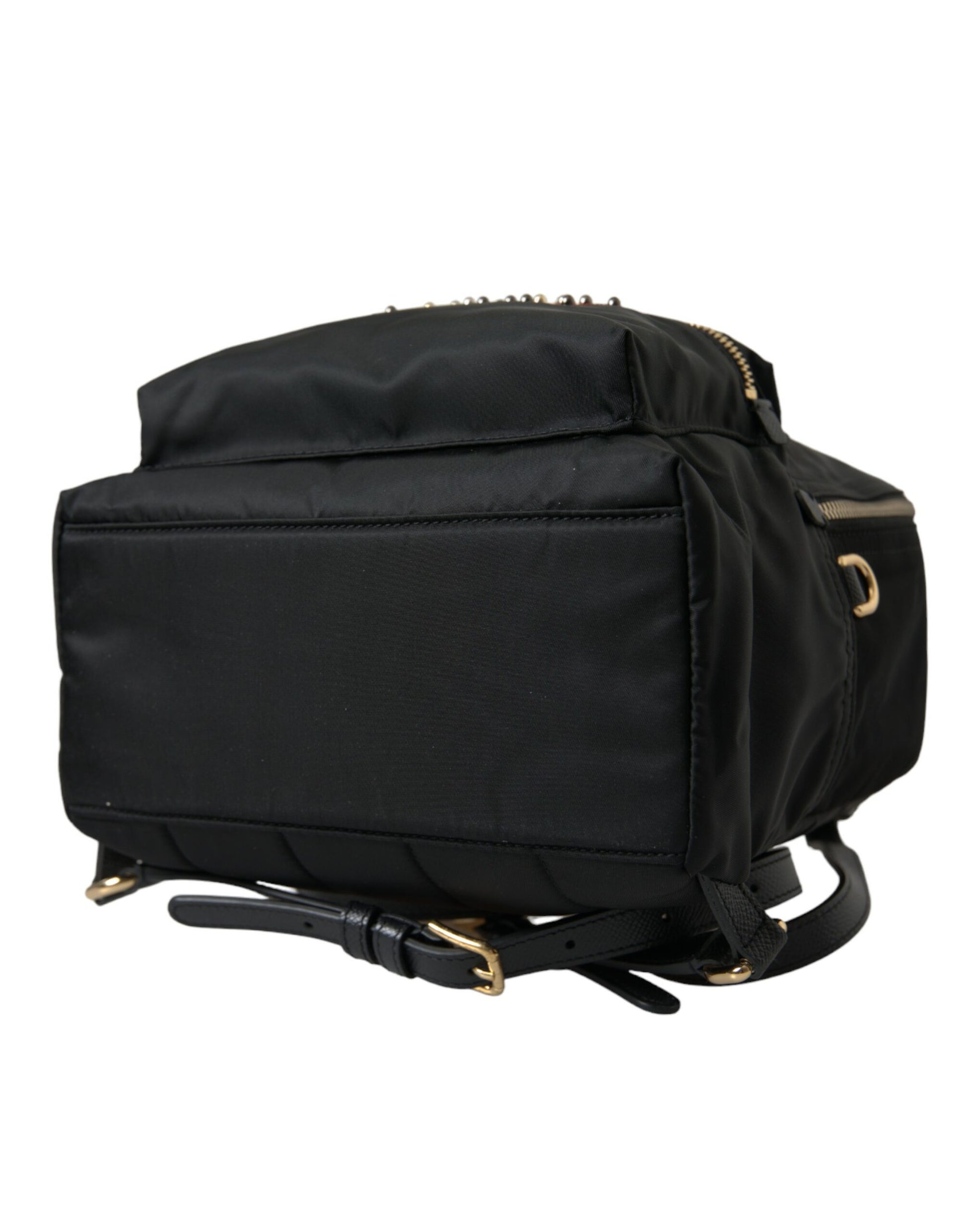 Dolce & Gabbana Black #DGFAMILY Embellished Backpack VULCANO Bag Dolce & Gabbana