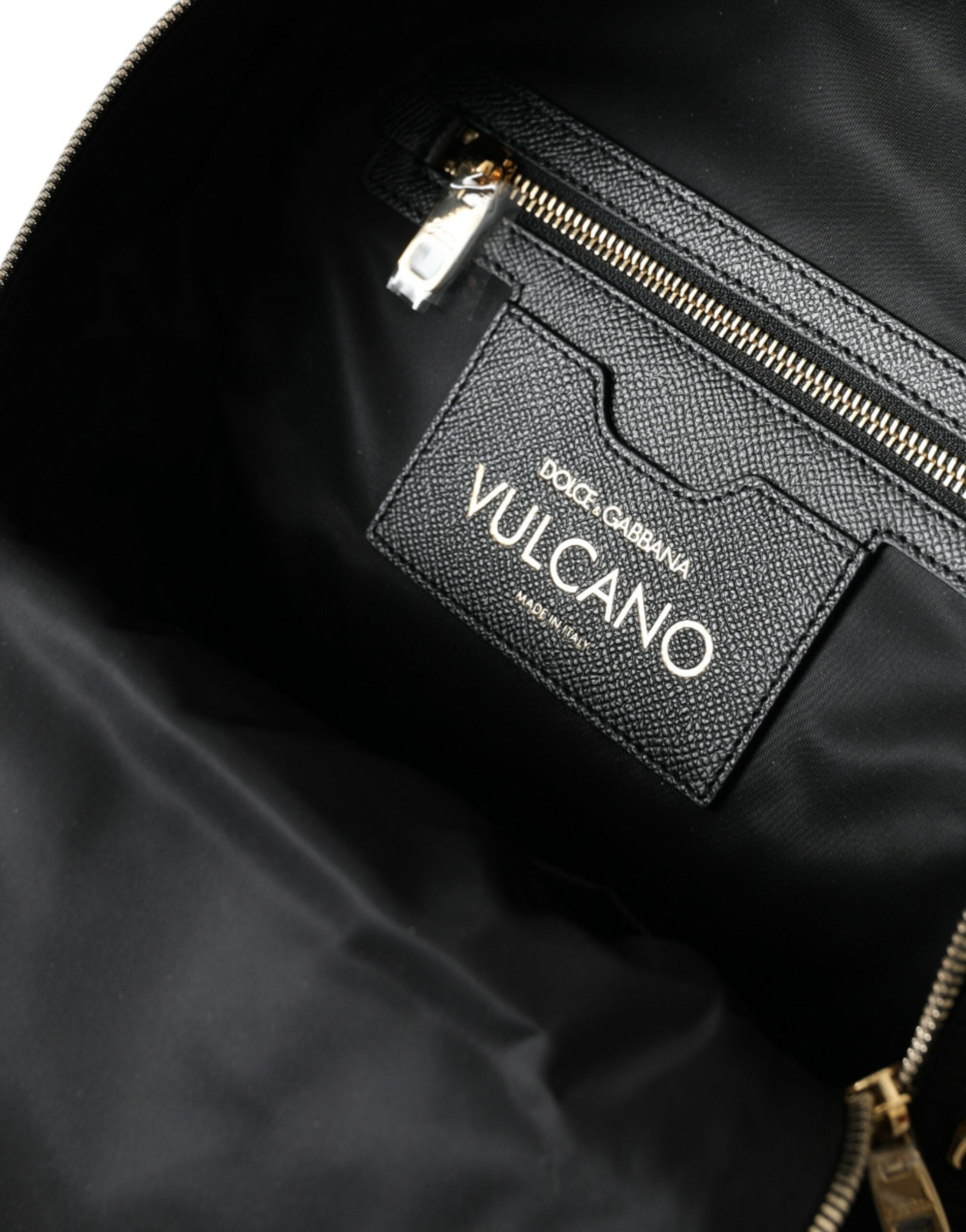 Dolce & Gabbana Black #DGFAMILY Embellished Backpack VULCANO Bag Dolce & Gabbana