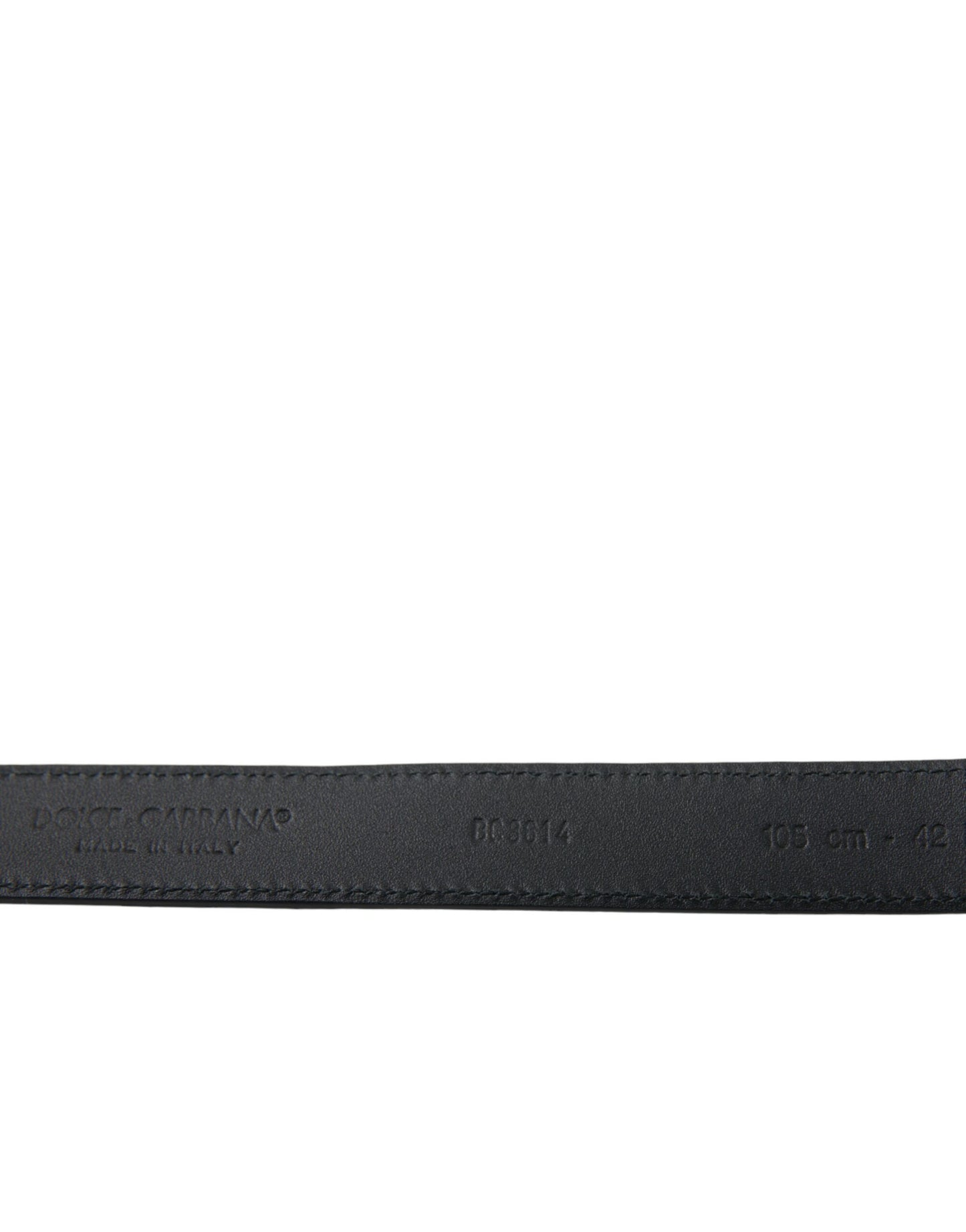 Dolce & Gabbana Blue Suede Leather Gold Metal Buckle Belt Dolce & Gabbana